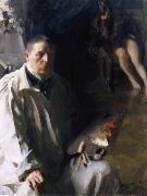 Anders Zorn Sjalvportratt with model china oil painting reproduction